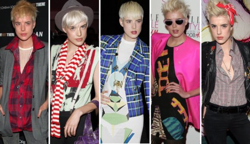 Agyness Deyn, one of the most famous models of the 1990s, also known for her strikingly cute anrogynous looks